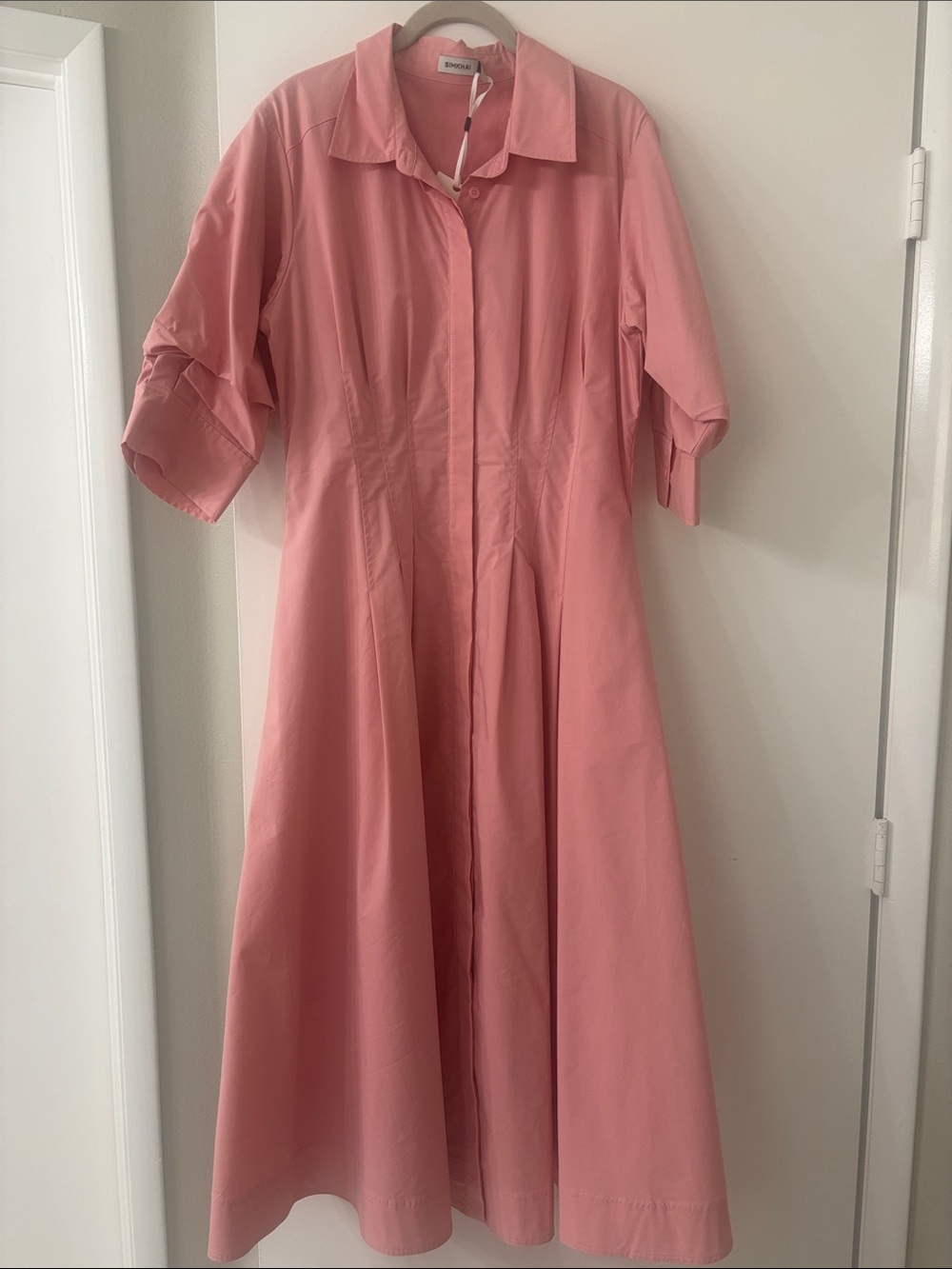 NWT Simkhai Pink A-Line Midi Dress